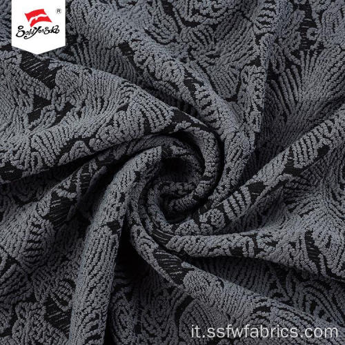 Tessuto jacquard di maglia a tinta unita per abito